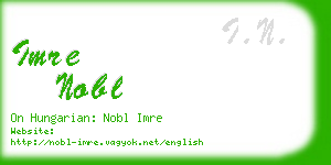 imre nobl business card